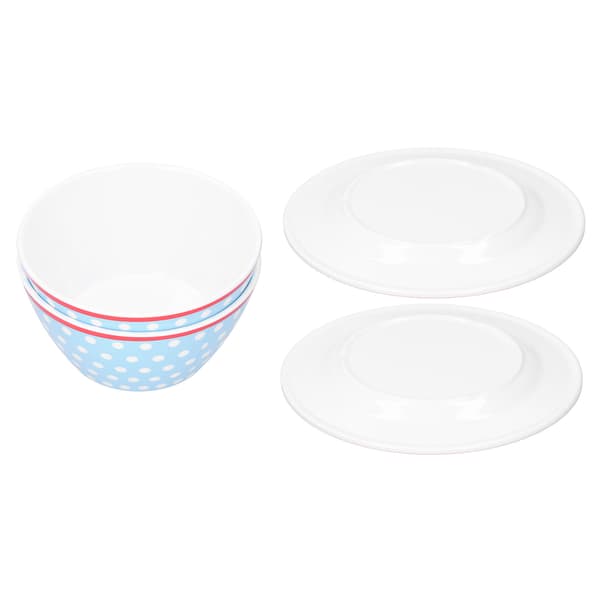 4 st/set salladsfruktfat skålset middagsservis för hemrestaurangtillbehör