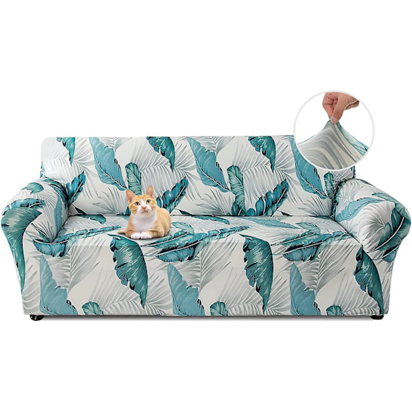 Sofa Betræk 2 Personers Elastisk Stræk Spandex Sofa Kast Sofa Betræk Skridsikker Vaskbar Sofa Beskytter Sofa Betræk til Sofa med Armlæn, Velegnet f
