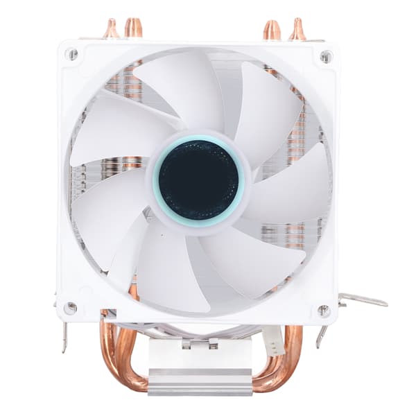 CPU-køleventilator 3,5 tommer 2 varmerør 3-benet 12VDC 2000RPM Hydraulisk leje CPU-luftkøler til Intel 775 1150 1151 1155