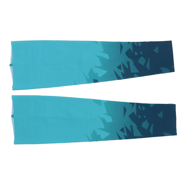 Arm Sleeves Sol Lys Blå UV Beskyttelse Åndbar Ergonomisk Hurtigtørrende Sol Sleeves til Sport Cykling Udendørs M