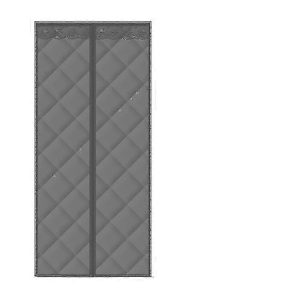 Vinterdørgardin for husholdninger, magnetisk varmeisolasjon, varm, vindtett skillevegg, lydisolerende dørgardiner, holder hjemmet varmt, B80cm X H220cm