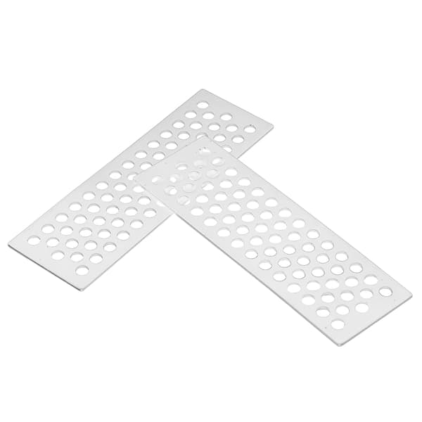 2st/set Aluminium Sandstegar Återvinningsbräda Rampverktyg för 1/10 RC Crawler (Silver)