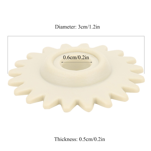 2stk Strikkemaskine Gearhjul Reservedele til Brother KH868 H821 KH831 KH851 KH910 KH970