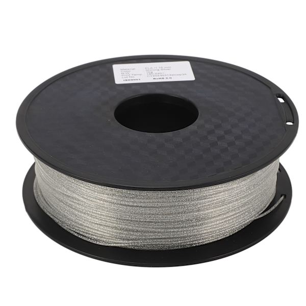 3D-printer filament 1,75 mm skinnende skinnende sølv stærk glat PLA silkeforbrugsvarer