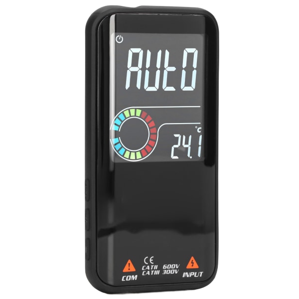 Uppladdningsbar digital multimeter med hög precision AC DC spänningsmätare med färg LCD-skärm