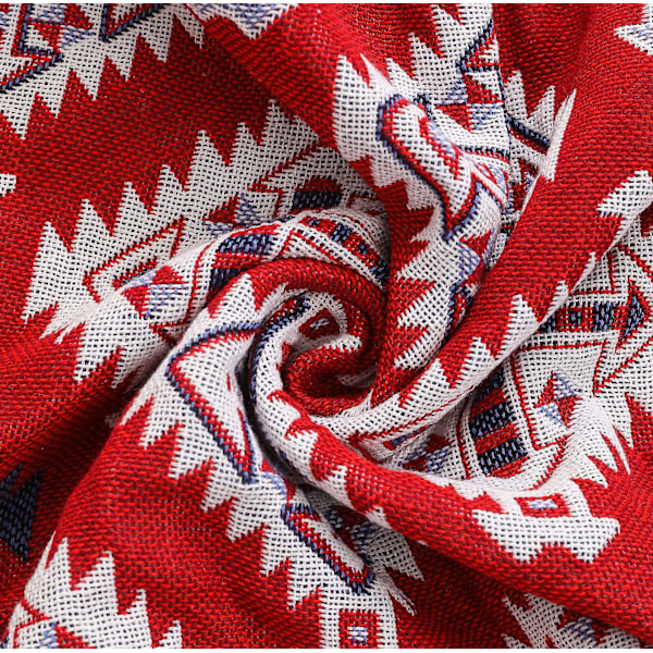 Italiensktillverkat cover i 100 % bomull 180 X 260 Cm, Red Mountain Fantasy Design, lämplig för soffskydd eller sommaröverkast (enkel storlek)