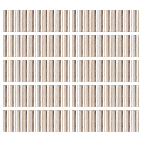 100 stk Single Barrel Crimp Sleeves Kit Korrosionsbestandig God fiksering Fiskeline rørforbindelser til fiskeri 2.6