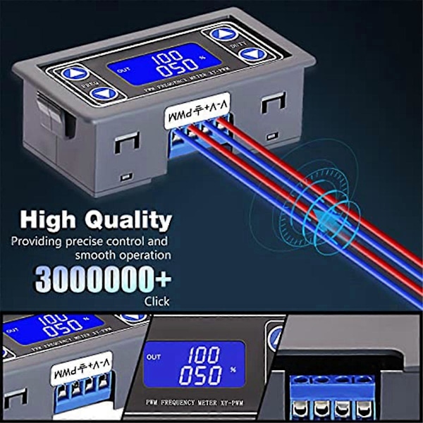 Signalgenerator, PWM Pulsfrekvens Duty Cycle Rektangulær