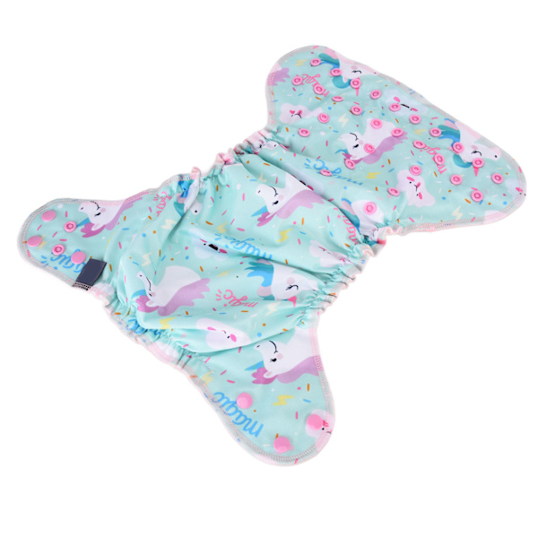 Nyfödd All in One Blöja Andningsbar Naturlig One Size Baby All in One TygblöjaSMT090-EF144