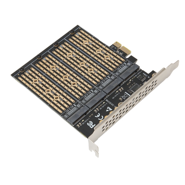 SATA NGFF–PCIe Adapter 4 -levyasema 10 Gbps AHCI-tuettu NGFF SSD–PCIe-kortti 2230 2242 2260 2280 SSD:lle