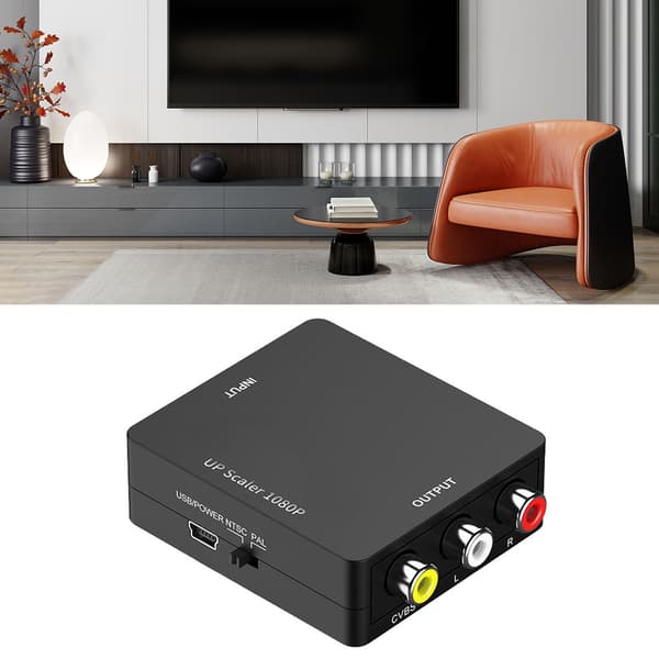 HD Multimedia Interface til AV-konverter 1080P Plug and Play RCA Lyd Video Adapter for PS5 Dekoder HDTV