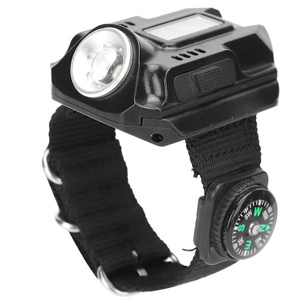 Handledslampa med LED-ljus och display, elektronisk klocka, multifunktionell klocklampa