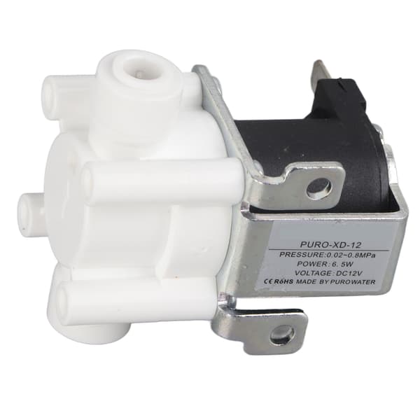 1 st DC 12V Vatten Elektrisk Magnetisk Reningsventil Snabbkoppling Normalt Stängd