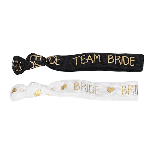22 stk. Bride Tribe hårbånd - Justerbar stramhed - Bærbar - Brudepiger hårbånd - Polyester til bryllupsdekoration - Sort/hvid HM2242301