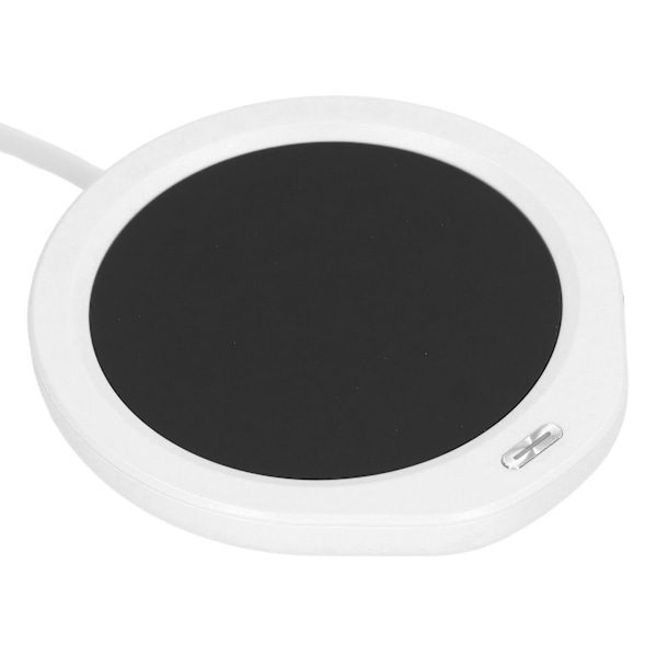 18W Kopvarmer 55℃ Konstant Temperatur Energibesparende Genopladelig Kopvarmer Tevarmer til Kontor EU Stik 220V Hvid