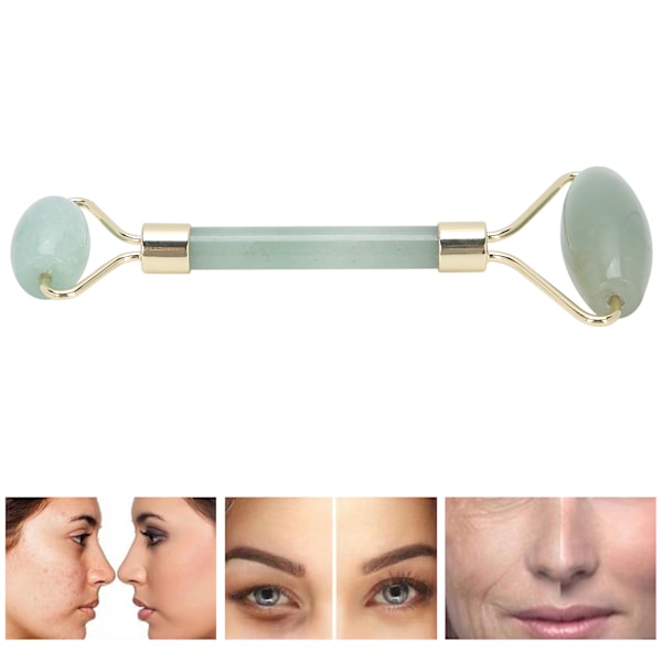 Face Roller Massager Dual Head Natural Roller Hierontatyökalu kasvoille käsivarrelle takaisin vyötärölle2#