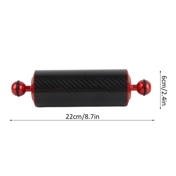 Kolfiber Flytande Arm Dykfotografering Förläng tillbehör för undervattensfotografering8in