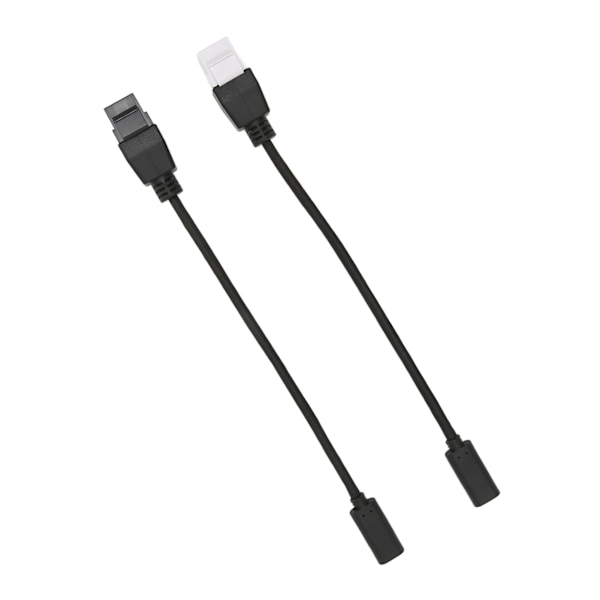 2 kpl USB C Keystone Jack Cable USB3.1 TYYPPI C naaras-naaras jatkosovitin seinälevyn liittimien kaapelille
