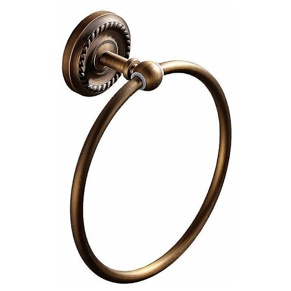 Handdukshållare Handduksring Väggmonterad Rund Stål för Badrum eller Kök Gyllene Handdukshållare Dusch Badrumstillbehör 18cm