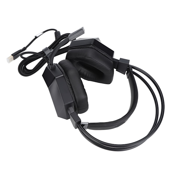 TAIDU THS300A4 -pelikuulokkeet 7.1 Surround Sound -äänellä, langalliset USB-liitännällä varustetut pelikuulokkeet melunvaimennusmikrofonilla