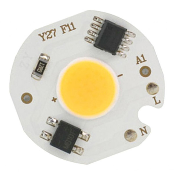 3W LED-lampa COB-chip Ljuschip 220V Smart IC-drivning för DIY-belysning-