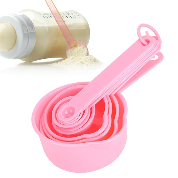 Hushållskök DIY Måttskedskit med vågar Bakverktyg Tillbehör Rosa