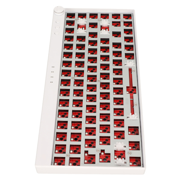 Mekanisk tangentbordssats 84 tangenter DIY RGB-belysning Hot Swap Trådlös 2.4G BT 3.0 5.0 Typ C Trådbundet Anpassat tangentbord för Win Vit