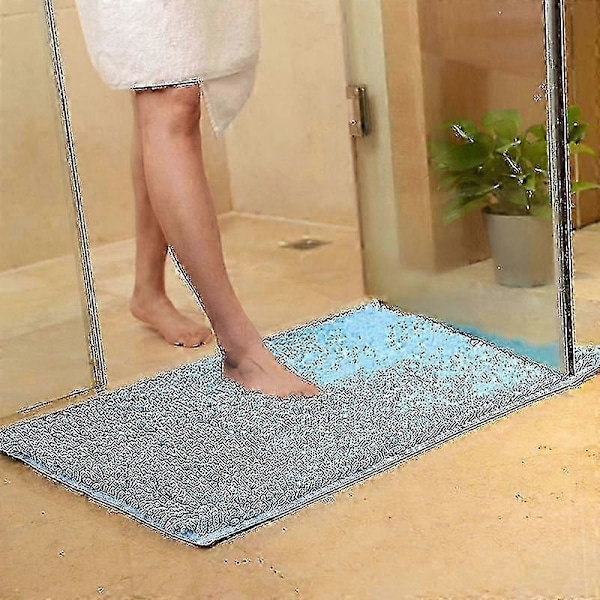 Badeværelsesmåtte - Skridsikker måtte - Striber - Absorberende - Rød - 50 X 80 Cm gul