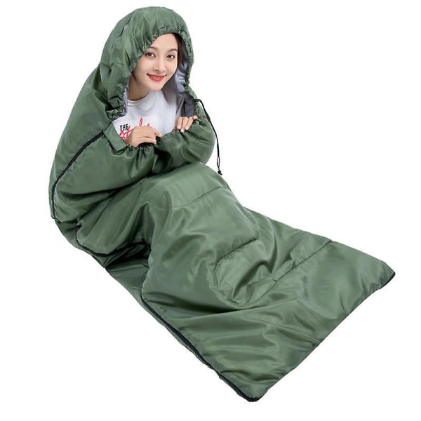 Army Green kevyt lämmin makuupussi sisä- ja ulkoreppureppuihin aikuisille ja lapsille