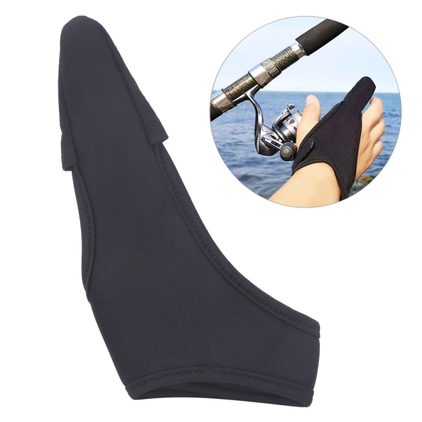 2 ST Artificiellt läder enfinger Handskydd skyddshandskar för fiske fiskare verktyg