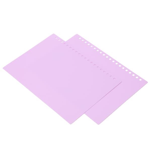 20 ark lösbladspärm A5 20 hål flexibel PP-plast lösbladspärm taro lila