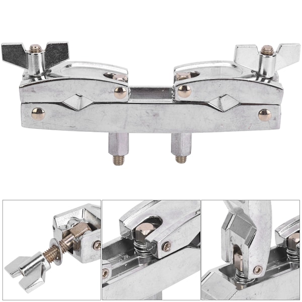 WC50 Trumset Klämma Stång Multifunktion Silver Aluminiumlegering Fäste Klämma Stång
