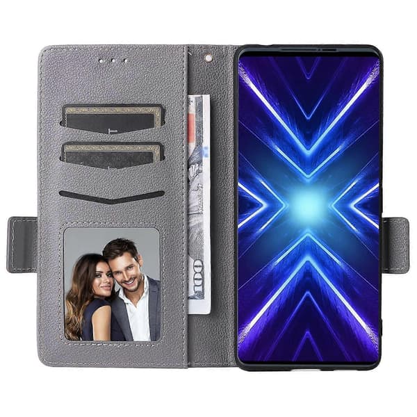 Telefoncover til HTC U24 Pro 5G Lædercover Grå Grey HTC U24 Pro 5G