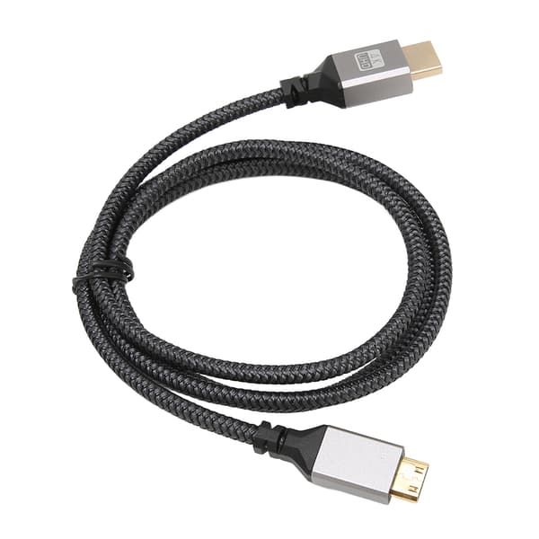 HD Multimedia Interface-kabel Høyhastighets 4K 60Hz Vevd HD Multimedia Interface Mann til Mann-kabel for datamaskin TV-skjerm 1M