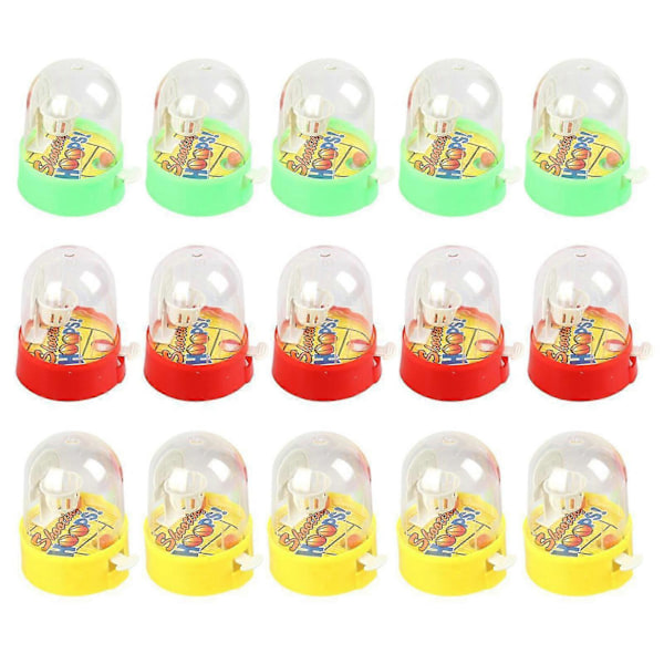 15 stk Mini Finger Basketball Pinball Leketøysett Bærbar Lommeformat Stress Relief Basketball Leketøy Studentpremier Barnas Pedagogiske Leker Gaver