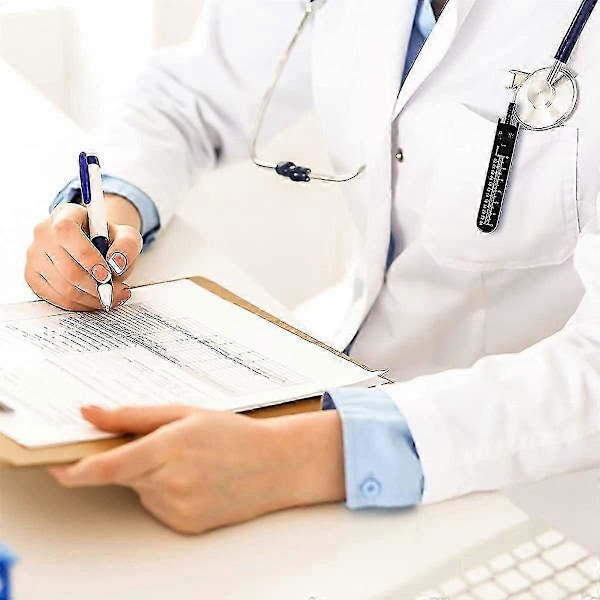 EKG Mätverktyg EKG-kaliper med linjal Svart kaliperdelare för sjuksköterska eller läkare