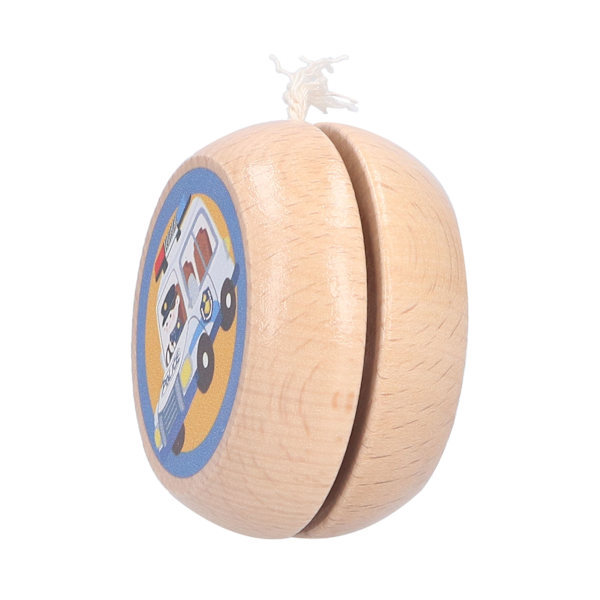 Trä Yoyo Professionell String Trick Yo Ball Gåvor med Söt Mönster för Barn Trä Yoyo