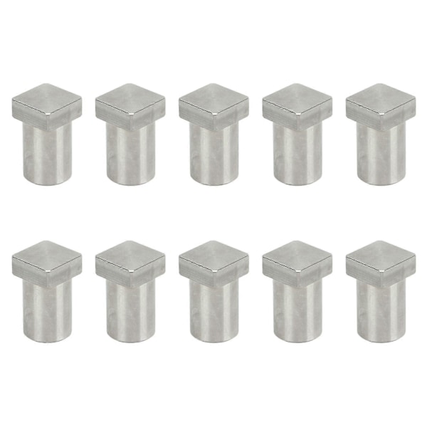 10 st Bänkhundar Rostfritt Stål Halkskydd Stark Snickeri Bänkhake Silver 20mm