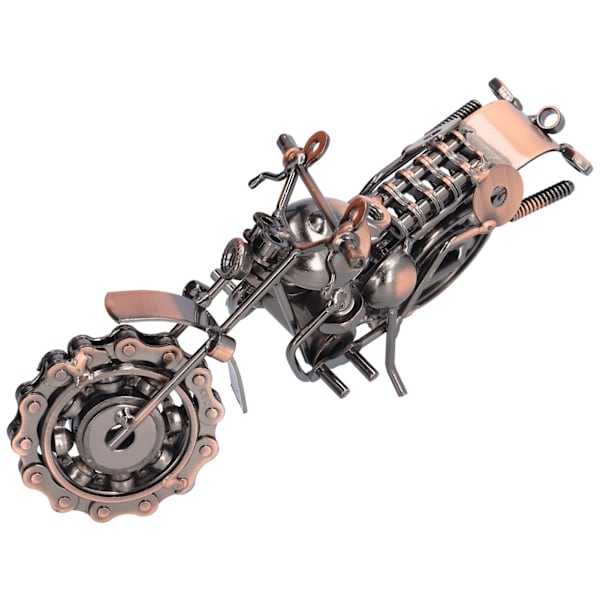 Motorcykel Ornament Bronze Retro Stil Jern Kunstværk Lille Størrelse Dæk Modeller til Hjem Klub