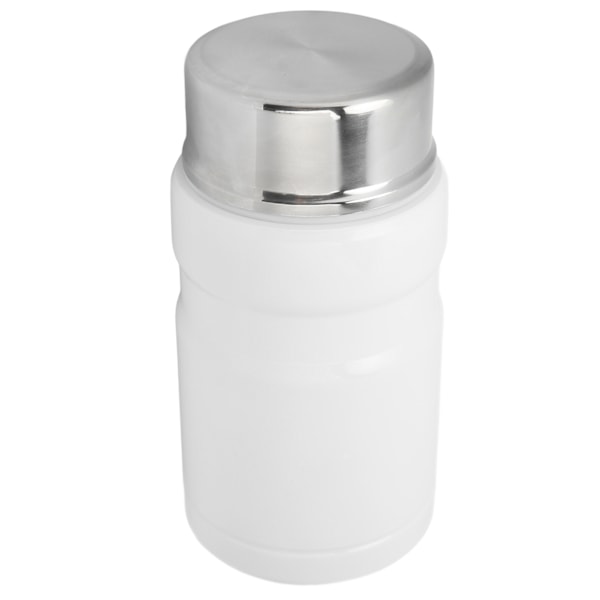 26oz 750ml Isolerad Matbehållare Rostfritt Stål Termisk Lunch Snack Box Matburk Vit