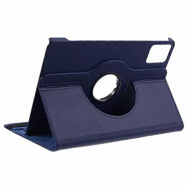 Compatible with Lenovo Tab M11 / Xiaoxin Pad 11 2024 Leather Case Rotating Stand Tablet Case DarkBlue
