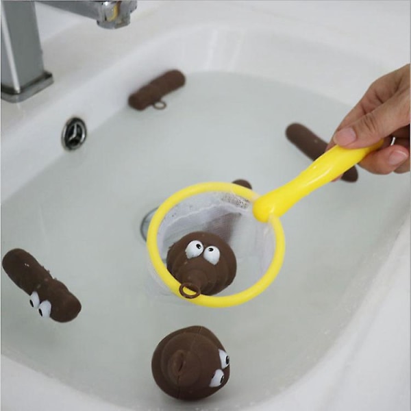 Hauska WC- set kelluvilla kakkaleluilla