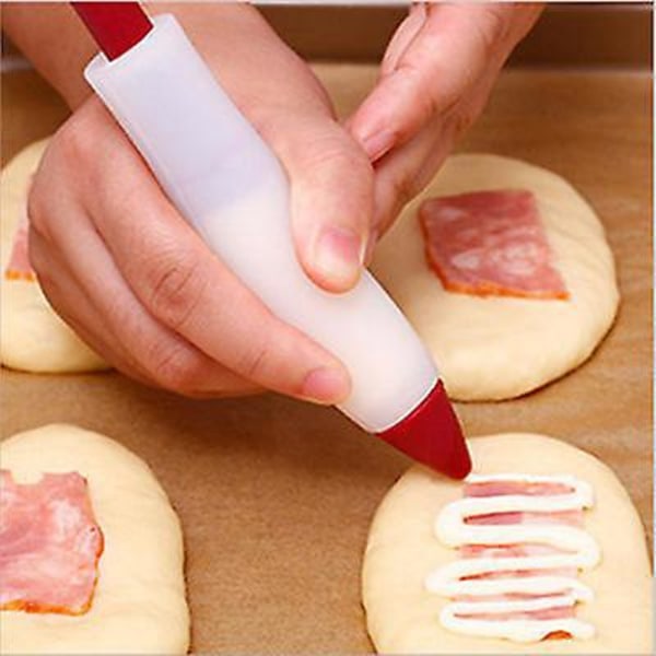 Pandekage Pen Squeezeflaske til Pandekagekunst Crepedej Mixer og Dispenser Køkkenbageredskab
