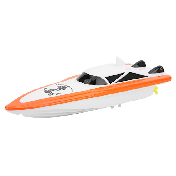 ABS 2.4G Fjärrkontroll 4 Kanaler Mini RC Båt Elektrisk Fartygsmodell Barn VattenleksakOrange 100B4