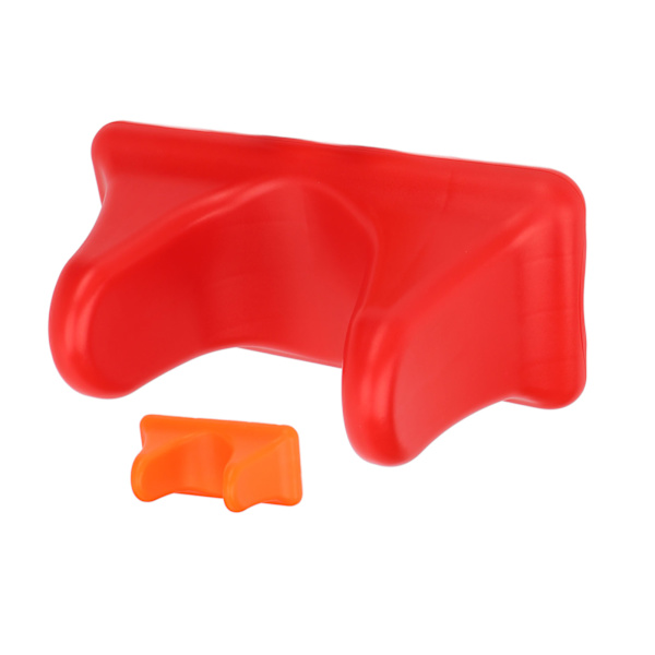 2st Psoas muskelmassageverktyg män kvinnor bärbar rygg djupvävnad höftflexor släppverktyg för hemmagym röd och orange
