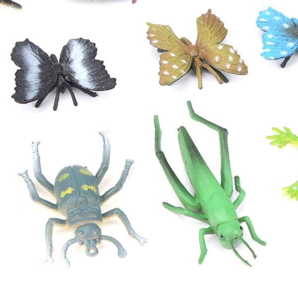 43 st / set Dinosaurier Insekter Modell Hög Simulering Barn Utbildning Modell Set Dinosaurier Modell