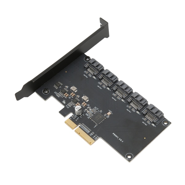 PCIE till 5 SATA expansionskort 6 Gbps överföringshastighet Plug and Play 5 portar SATA3.0 expansionskort för Windows för stationär PC