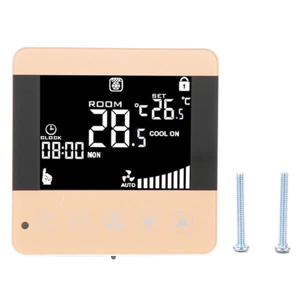 Intelligent LCD Digital Central Luftkonditionering Fläktkonvektor Termostat Temperaturregulator (WIFI-typ)
