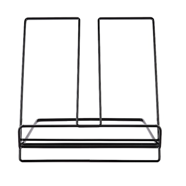 Jern Innovativ Bordplade Bog Hylde Stativ Holder Tablet Computer Stativ Hjem Indretning (Sort)