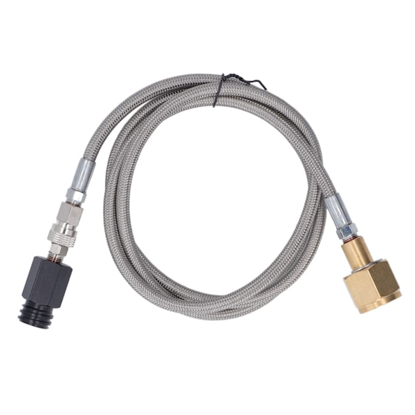 Soda Refill Adapter CO2 Cylinder Cartridge Fill Tank Connector med 60in Slange CGA320 Rustfrit Stålslange